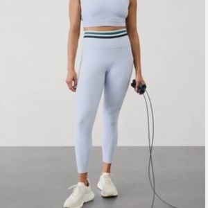 Athleta Interval Stash 7/8 Stripe‎ Tights